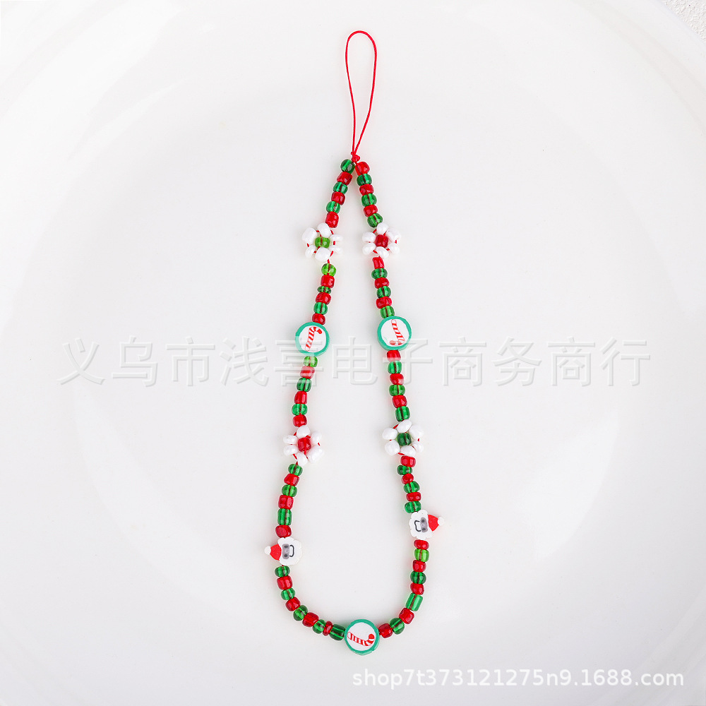 New Christmas bell DIY mobile phone chain pendant, anti-drop phone case accessory, office culture Christmas decoration pic 10