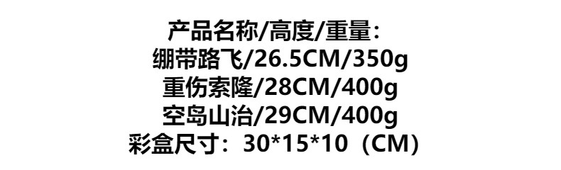 海贼王 名场面 重伤索隆 绷带路飞 空岛山治模型摆件雕像手办批发详情1
