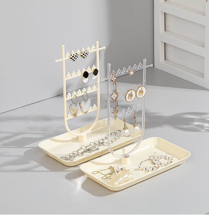 项链收纳架饰品耳环置物架2023新款高档精致首饰盒戒指耳环展示架详情1