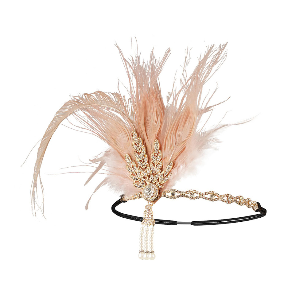 The black feather headband for the female Halloween party at the 1920s Masquerade is now in hot stock on Amazon pic 14