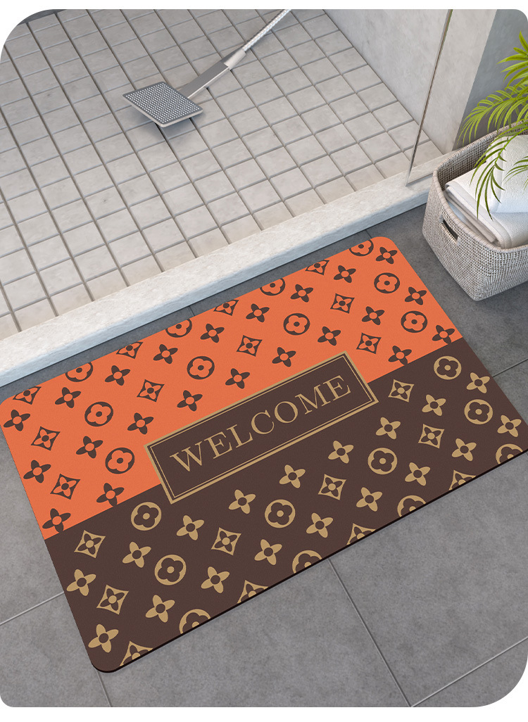 浴室地垫卫生间门口跨境防滑脚垫厕所入户硅藻泥吸水垫速干卡通家详情14