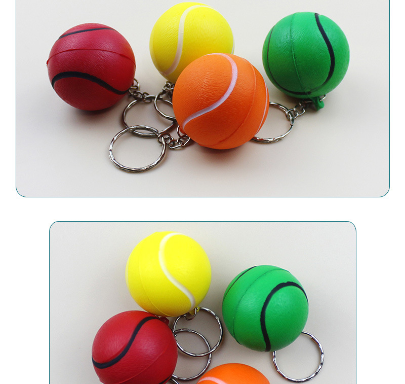 Amazon cross-border toy ball manufacturer, stress-relieving and stress-releasing balls, 4cmPU balls, keychains, elastic balls customization pic 9
