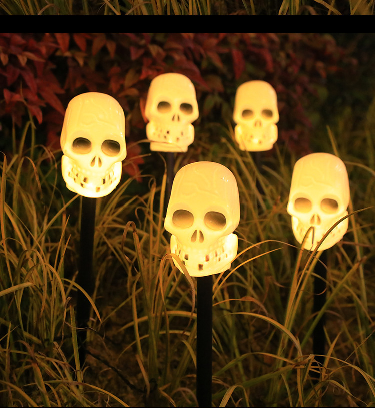 万圣节南瓜太阳能地插灯南瓜装饰庭院花园户外装饰万圣节地插灯详情14
