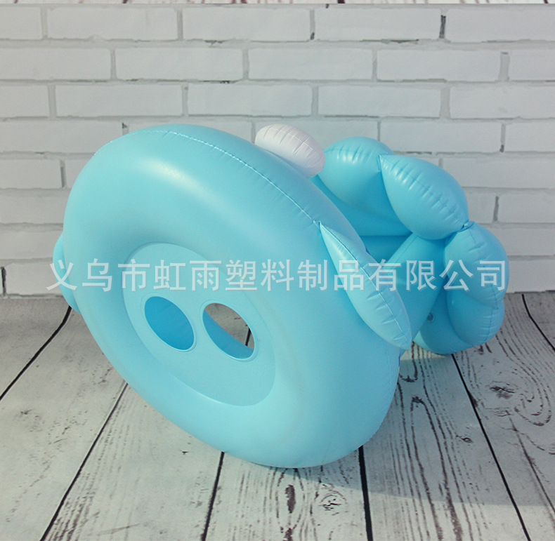 比目鱼遮阳艇水上充气儿童玩具座圈带翅膀防侧翻游泳圈婴儿圈批发详情10