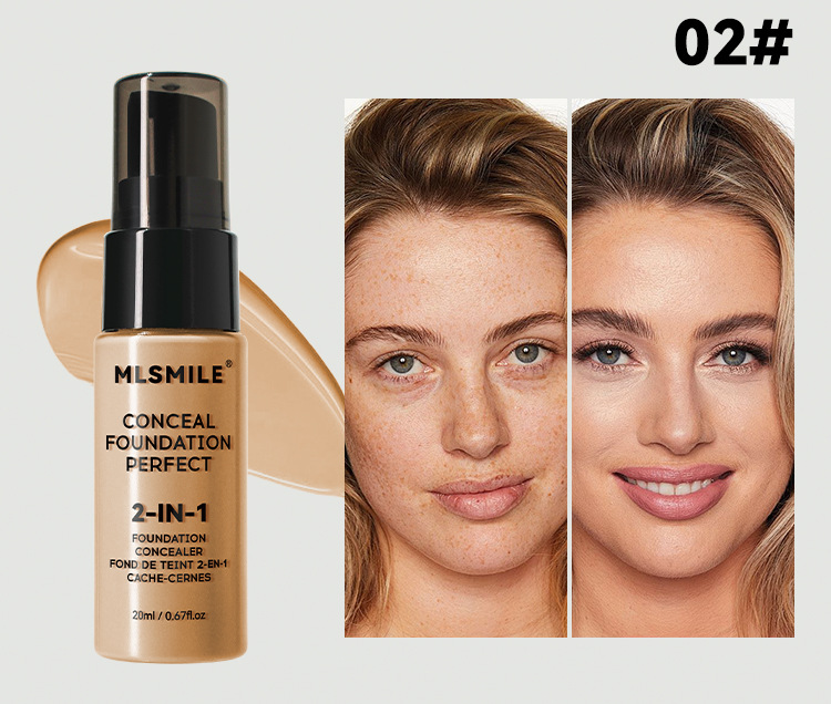 跨境专供雾面哑光粉底液无瑕控油妆前遮瑕bb霜自然持妆粉底液彩妆详情11