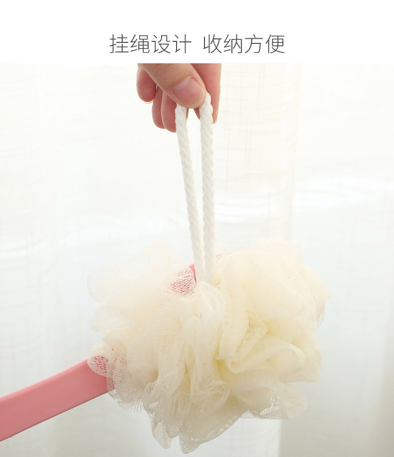 Bath massage brush, bathing wonder, soft-bristled back scrubbing two-in-one, bath ball brush, double-sided bath flower bathing brush pic 4