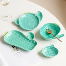 Creative fruit dipping saucers, household ceramic snack saucers, hot pot condiment saucers, vegetable saucers, cute differently styled and flavored saucers pic 29