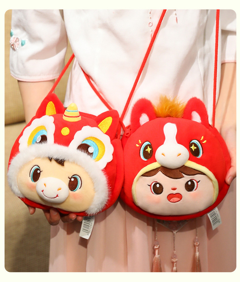 The 2026 Year of the Horse mascot, Fuwa, Reunion Horse doll, zodiac horse plush toy, small pendant, year-end party gift pic 8