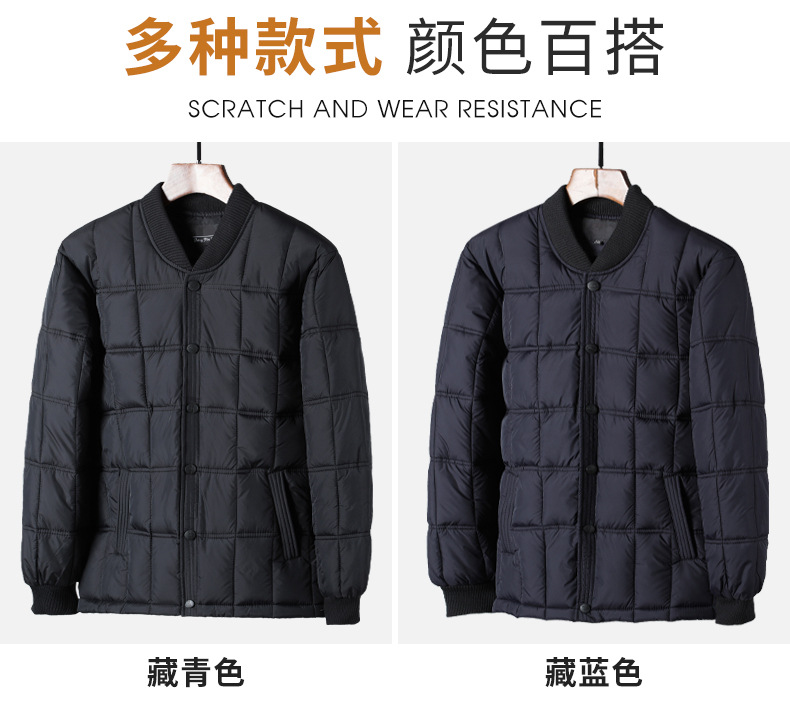 中老年男士棉衣羽绒棉爸爸棉衣加厚外套老人内胆棉服爷爷内穿冬装详情7