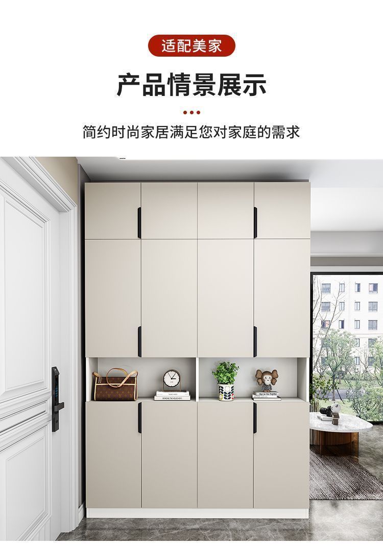 实木入户鞋柜换鞋凳家用门口靠墙多功能玄关柜收纳置物阳台储物柜详情14