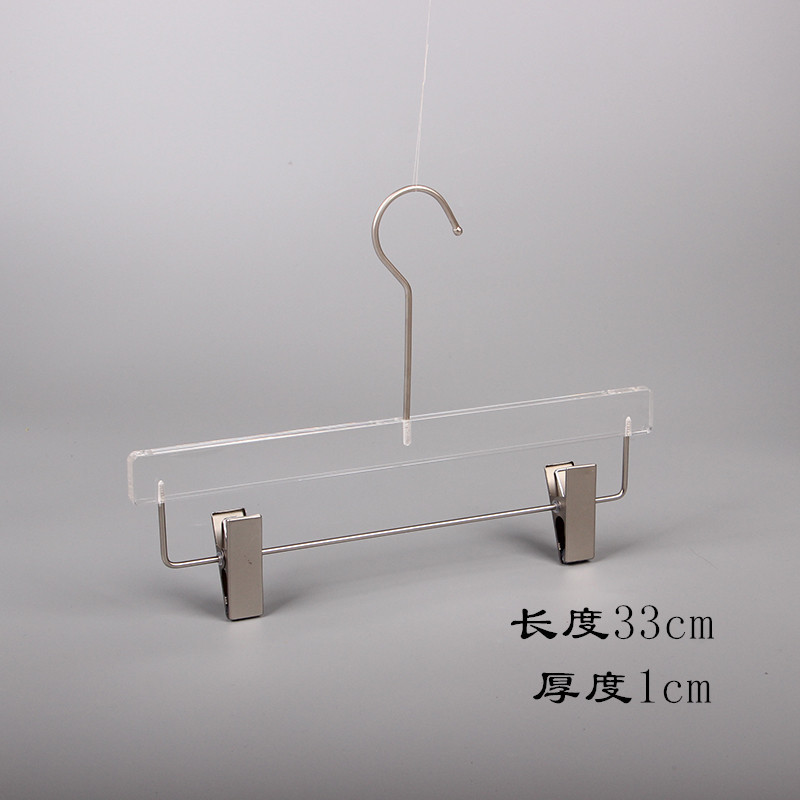 透明衣架服装店水晶男装高档衣服挂新款烟灰衣撑展示架水晶裤架详情16