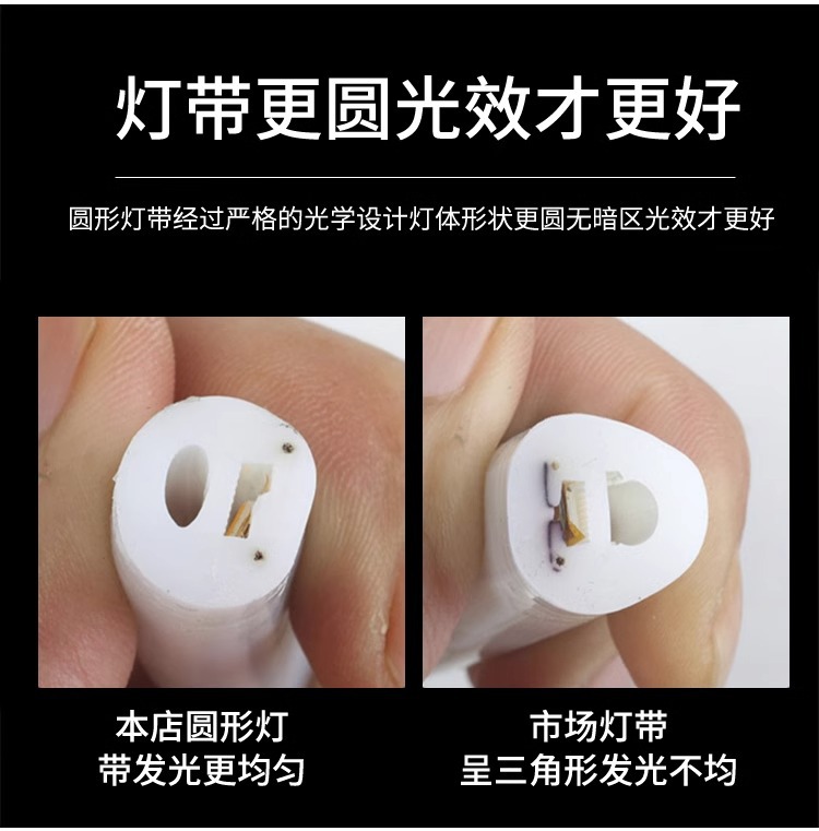 360-degree circular acrylic neon light strips for night light decoration pic 12