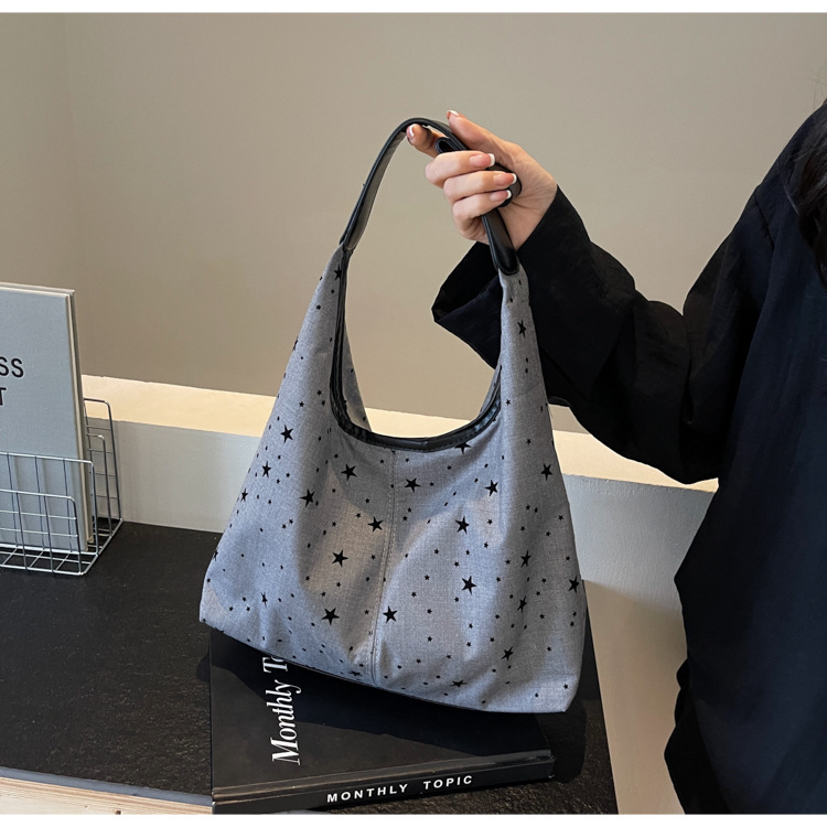 通勤大容量女包新款流行波点单肩包时尚百搭托特水桶包都市斜挎包详情42
