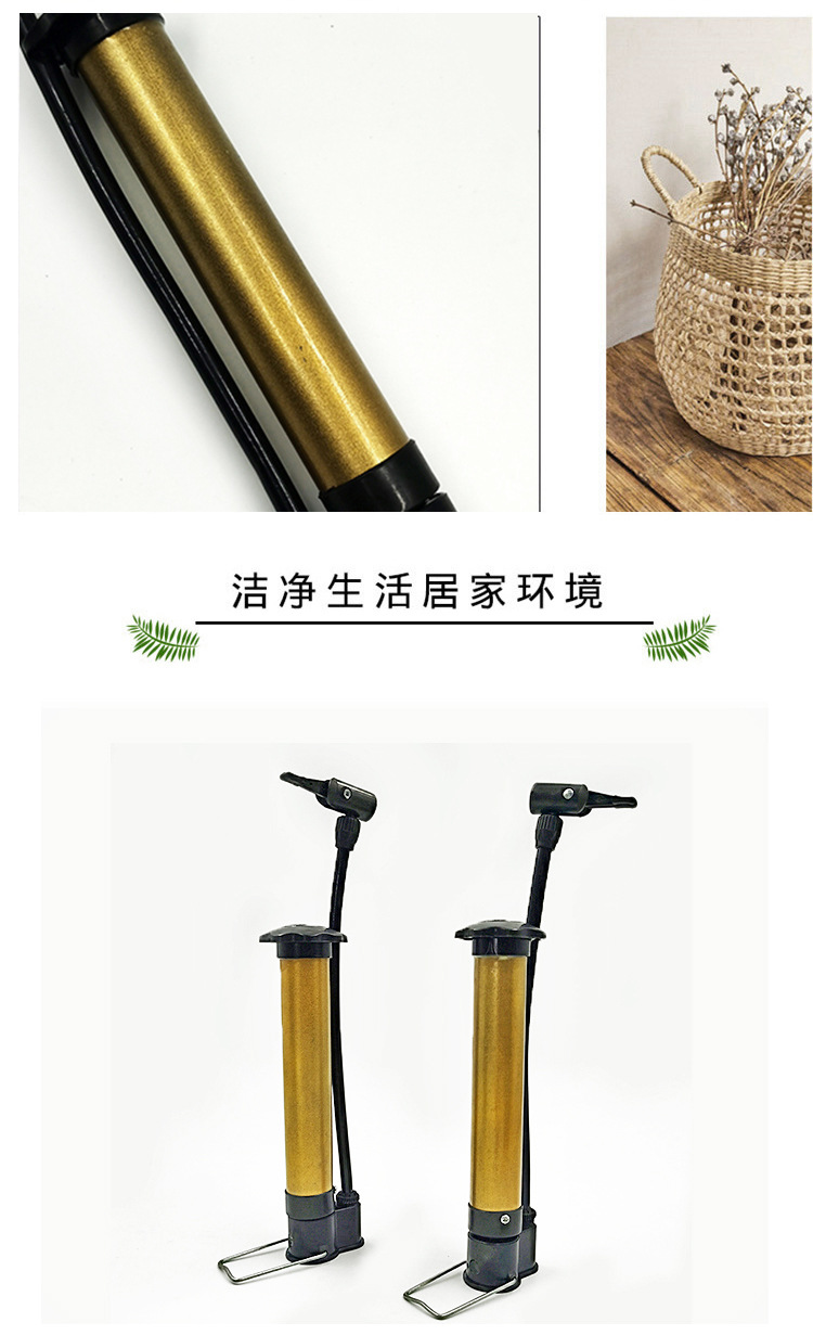 球类小气筒 迷你打气筒篮球足球自行车充气筒充气高压气筒打气泵详情3