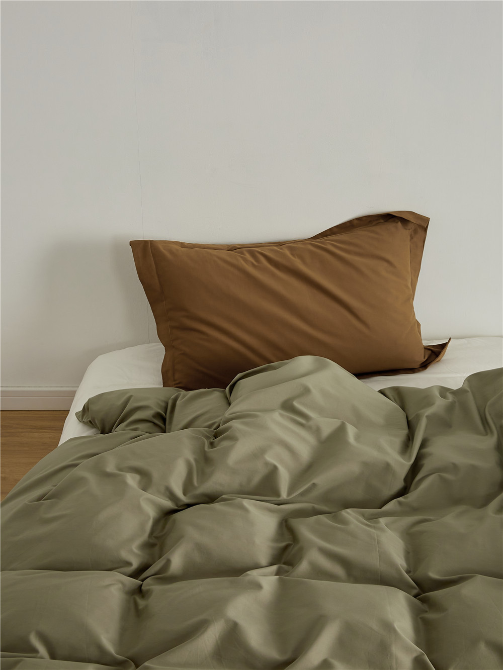 Long-staple cotton single item, all-cotton brushed quilt cover bed, simple pigment color pure cotton autumn and winter 1.8m bedding pic 48