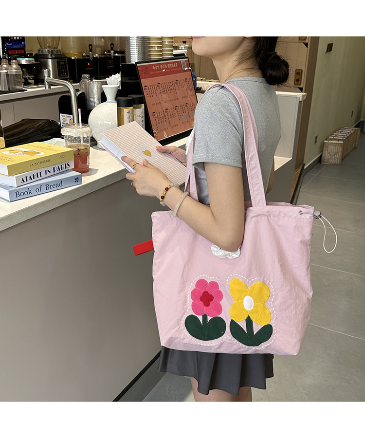 春夏新款小花布包潮流刺绣花朵托特包时尚2025ins 风包女上班通勤详情46