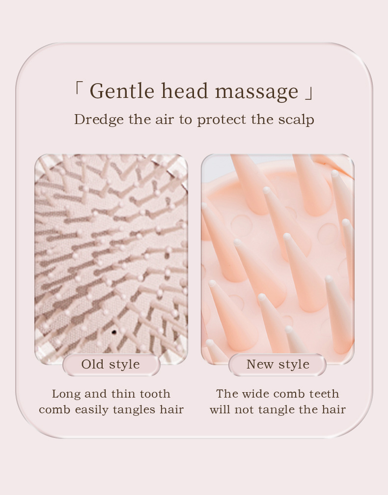 Silicone shampoo comb cartoon massage shampoo brush详情9