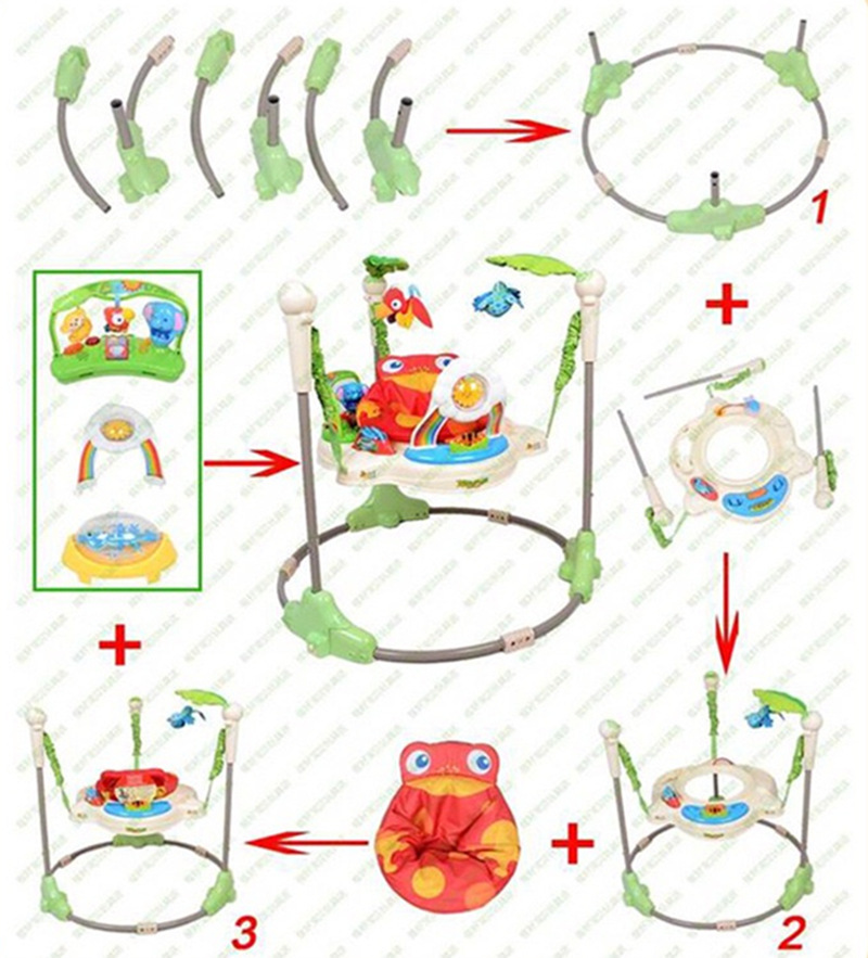 Cross-border baby jumping chair, fitness frame, music toy, newborn baby jumping park, multi-functional jumping swing pic 28