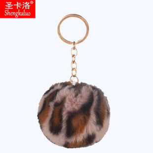 Green mink rabbit imitation rabbit fur ball pendant, artificial fur ball pendant, keychain pendant, luggage hanging decoration, accessories pic 10