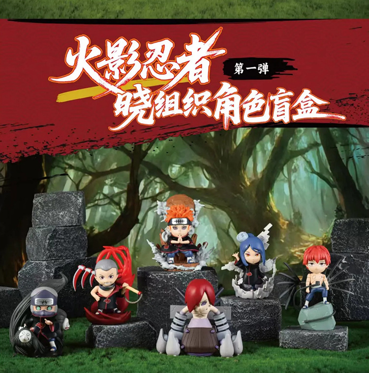 Authentic TOPTOY Naruto Akatsuki Blind Box desktop decoration birthday gift pic 2