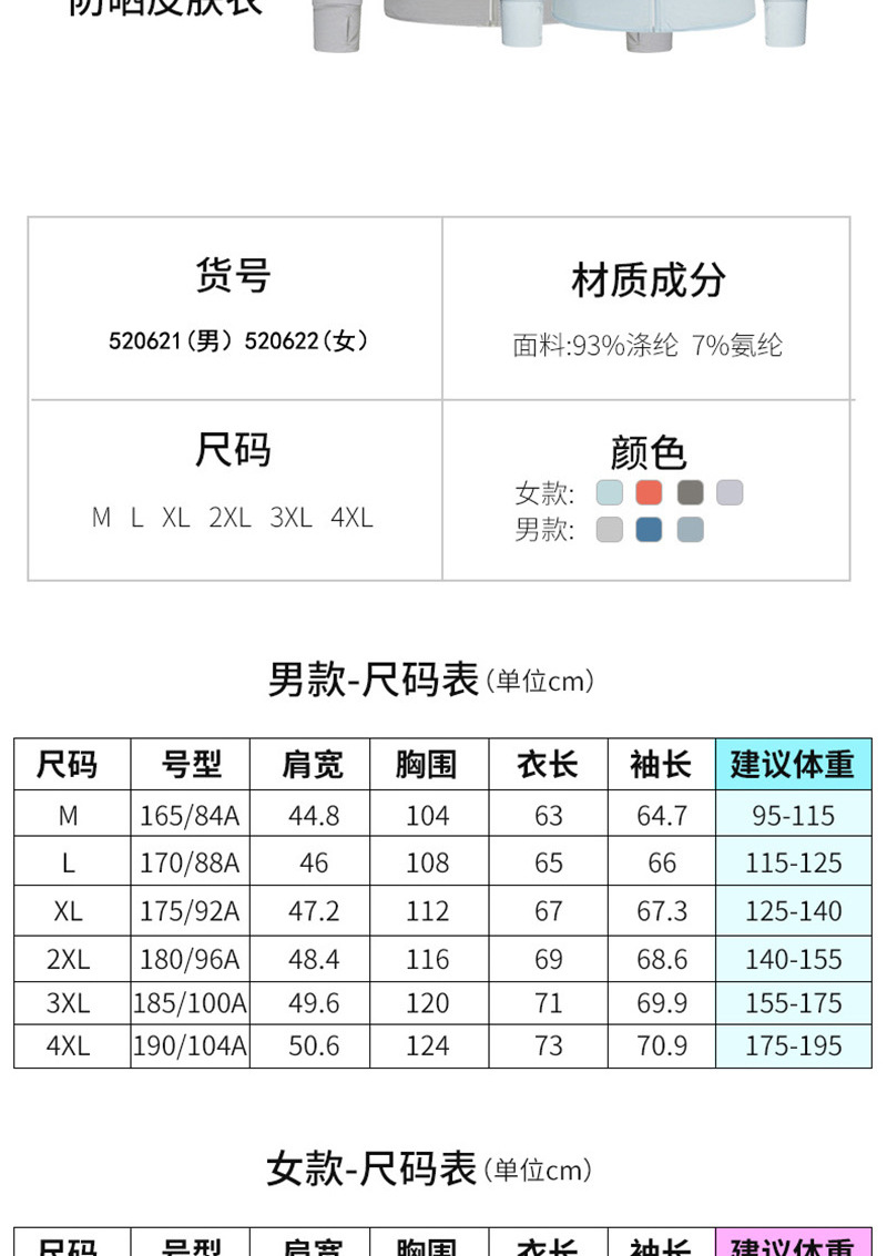 男女情侣户外防晒衣皮肤衣定制夏季薄款防紫外线透气钓鱼服印logo详情5
