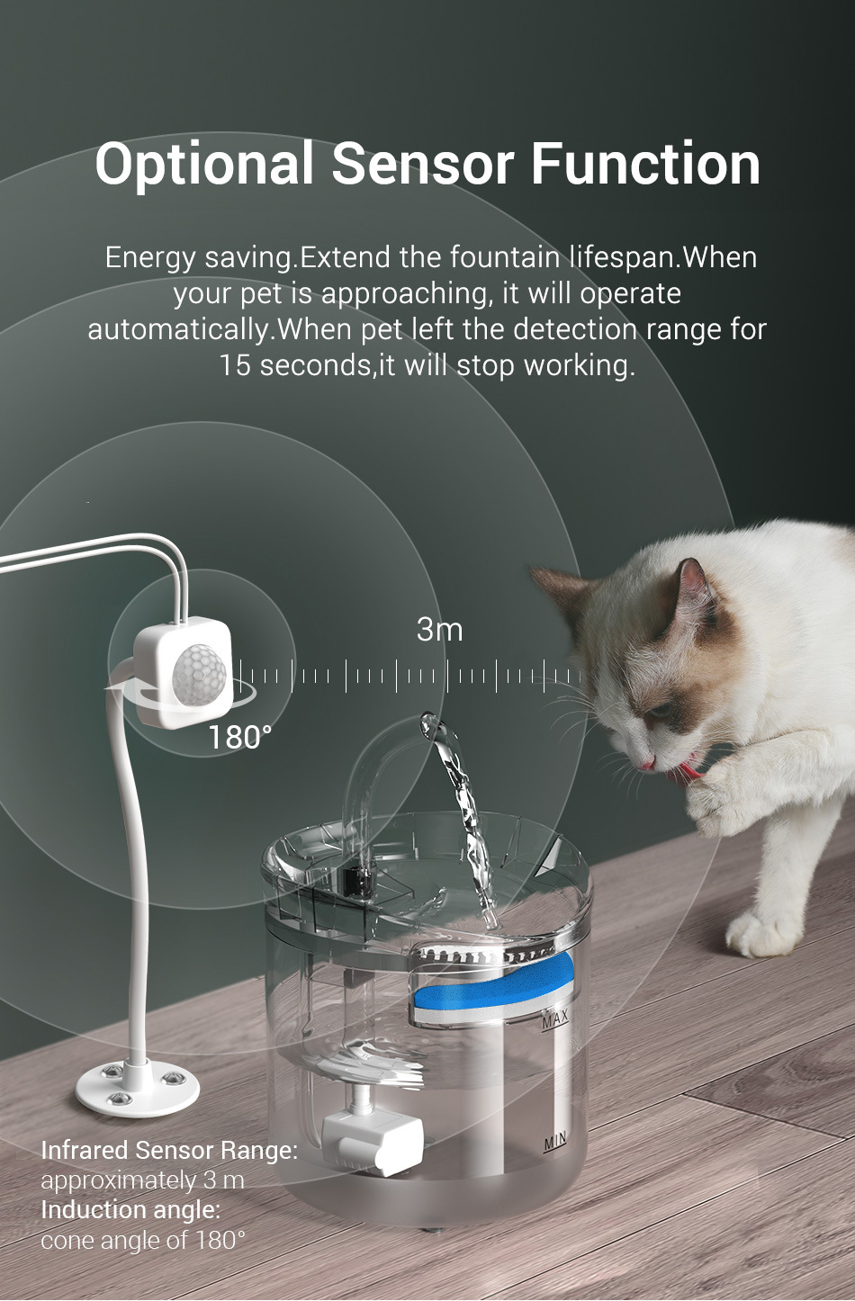 Wholesale of pet water dispensers, automatic circulation, intelligent constant-temperature cat and dog fountains, water feeders for kittens, and pet supplies pic 10