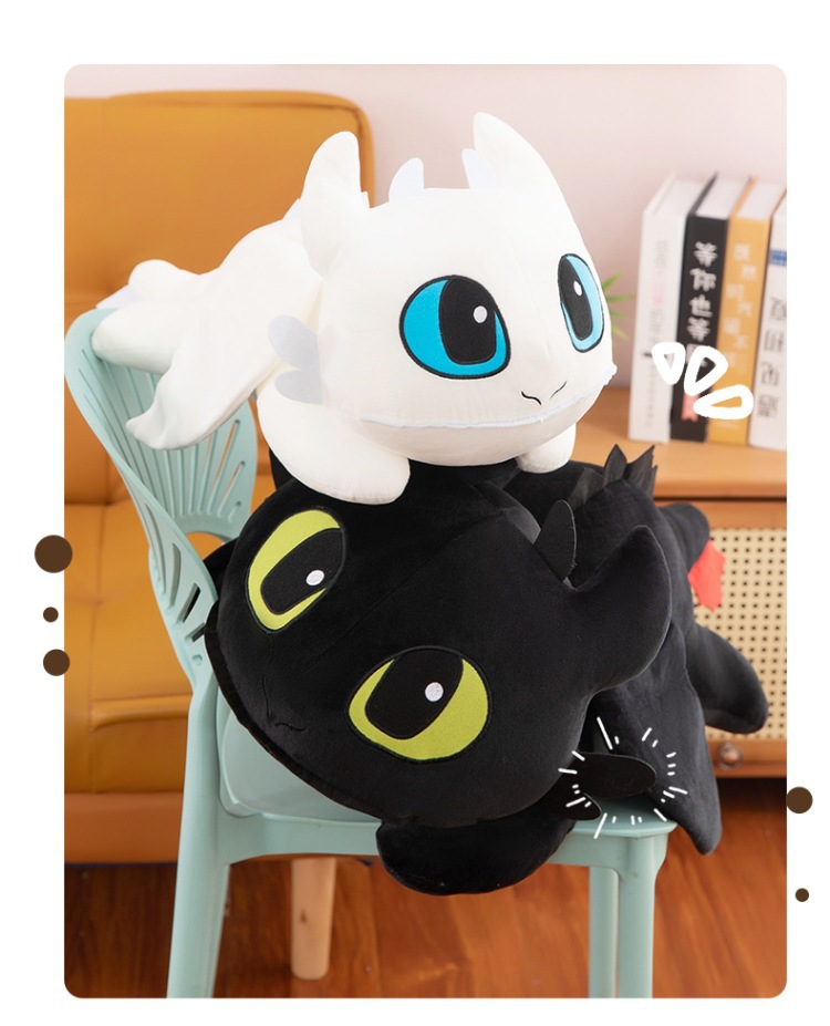 跨境玩偶新款卡通小飞龙潮玩公仔毛绒玩具趴款无牙仔公仔抱枕玩偶秀绒玩具批发详情8