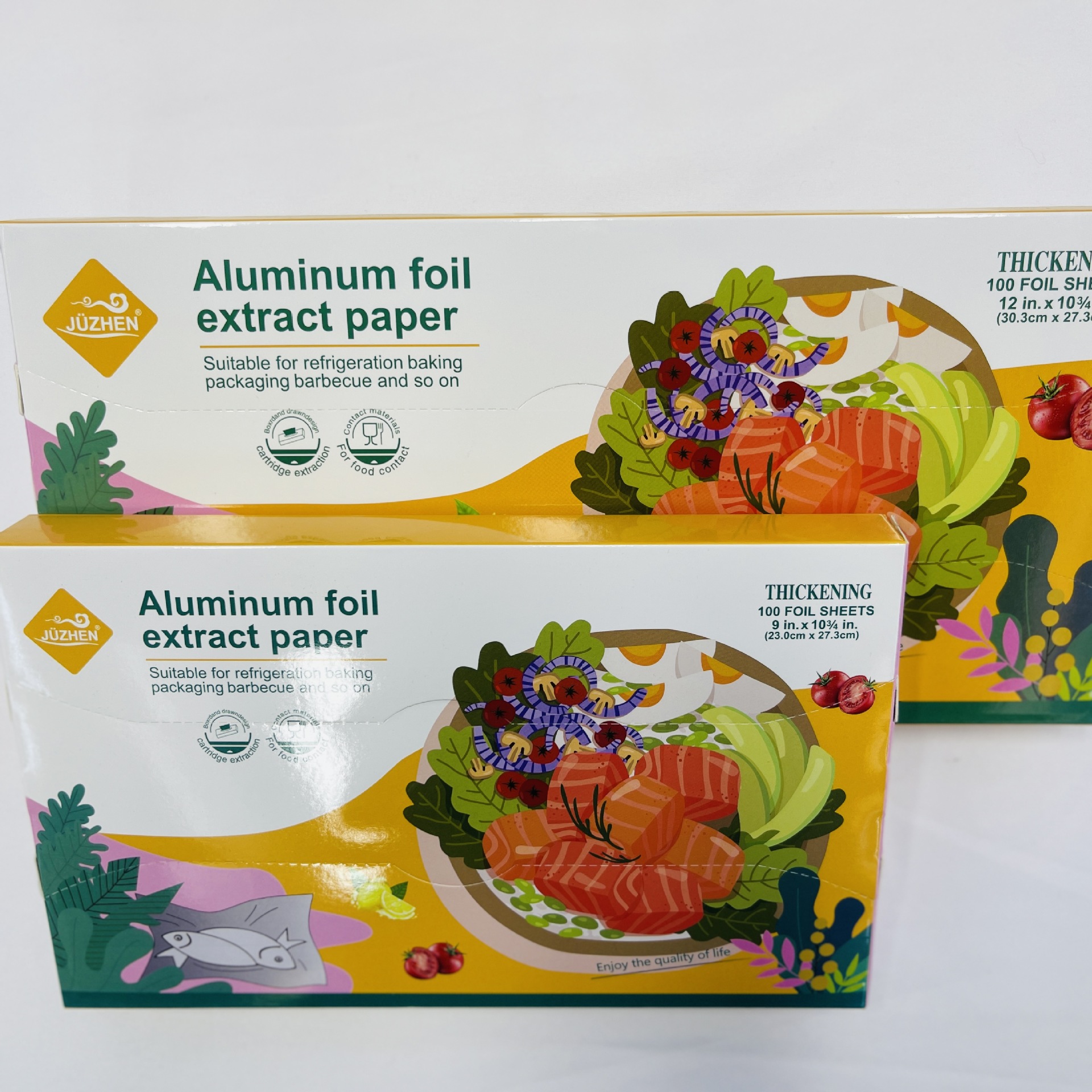 Aluminum foil户外烤鱼烤地瓜锡纸烧烤空气炸锅铝箔卷纸烘焙用纸        详情5