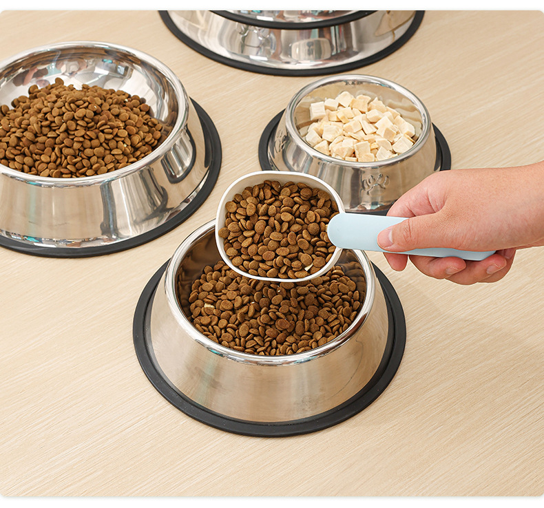 Stainless steel dog basins, dog bowls, cat basins, cat bowls, anti-knock and shock-resistant, large dog food bowls, large capacity wholesale pic 14