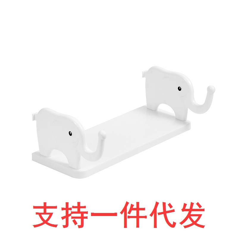 Elephant storage rack, wall-mounted storage rack without drilling, kitchen, bathroom, draining, study, multi-functional toothbrush storage rack pic 1