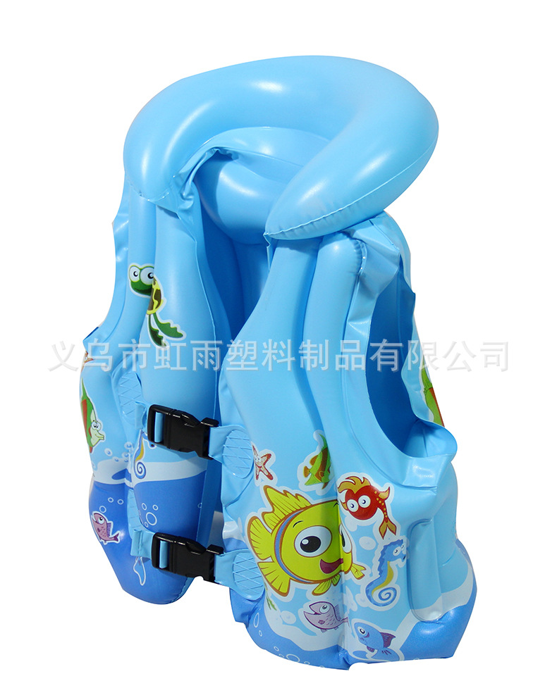 儿童游泳大浮力背心中小童通用初学者游泳装备专业充气马甲救生衣详情17