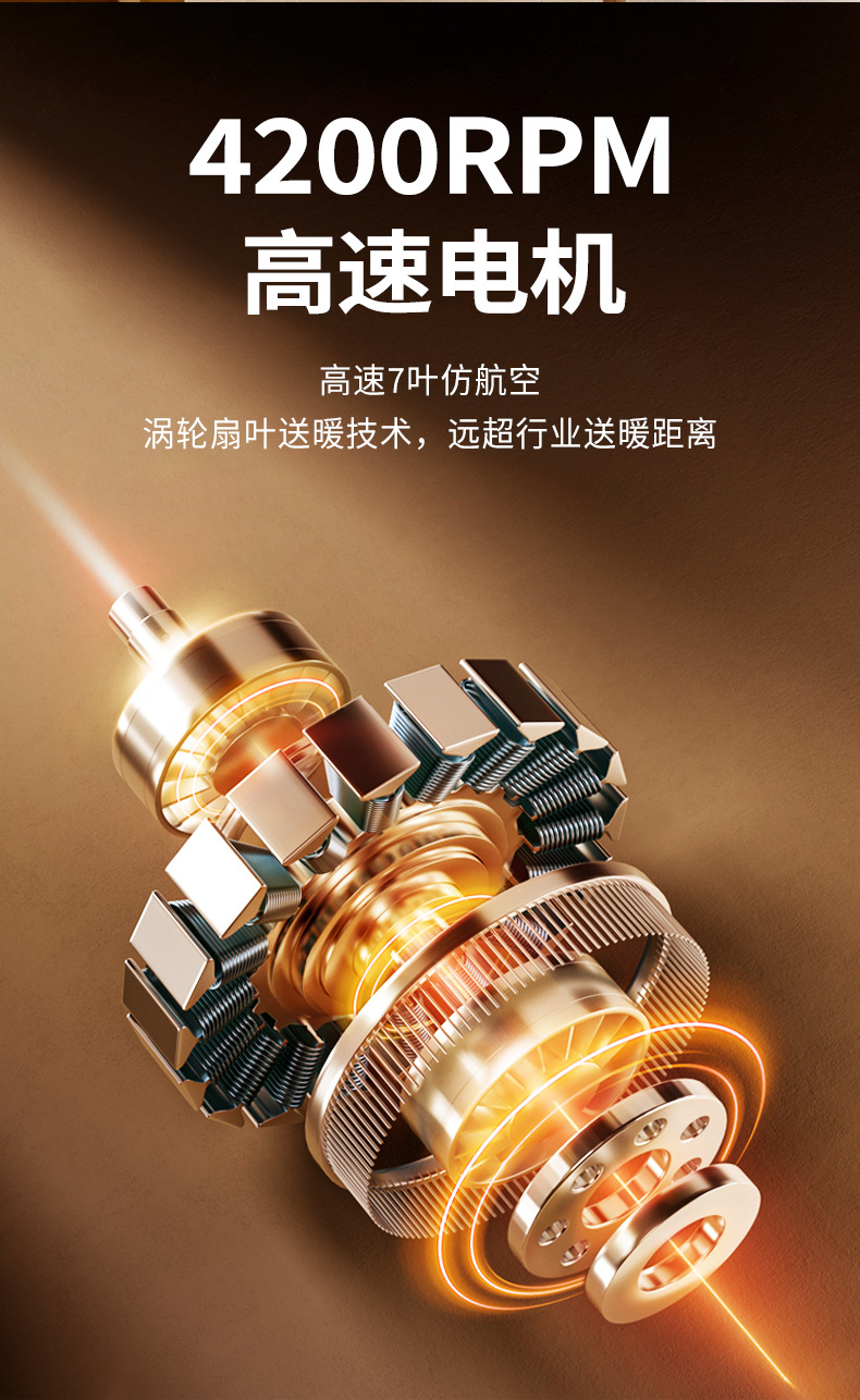 2025新款3D动态火焰暖风机卧室整屋取暖器小型家用电暖器超导速热详情6
