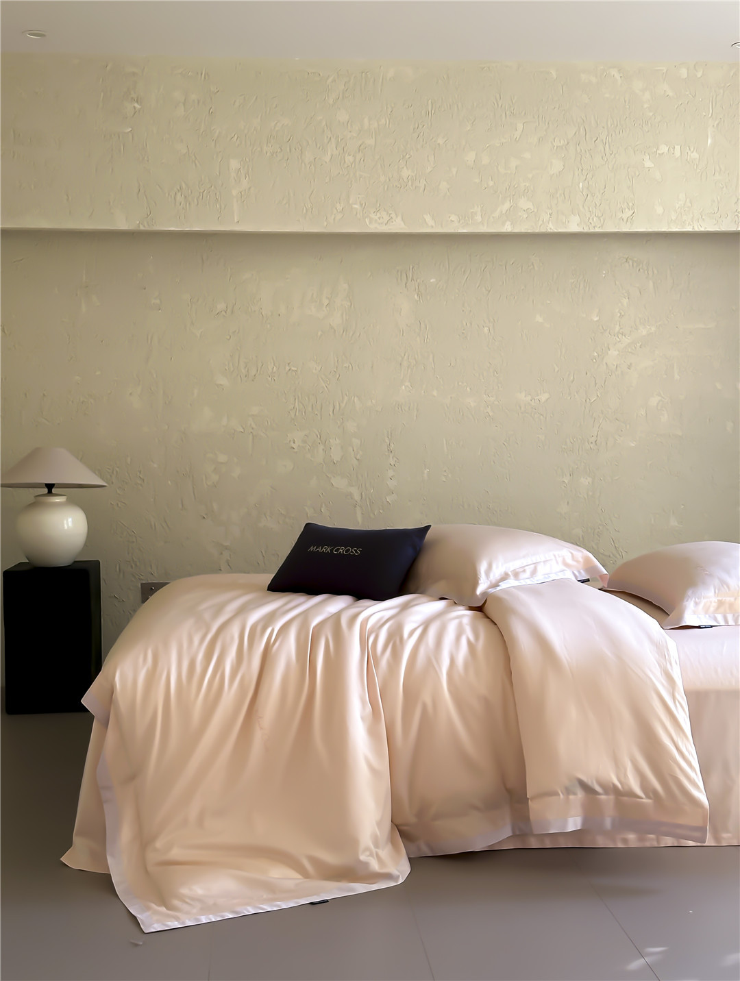 Minimalist style 100-count ultra-fine denier Tencel cotton four-piece set, high-end and silky smooth naked sleeping grade bedding pic 39