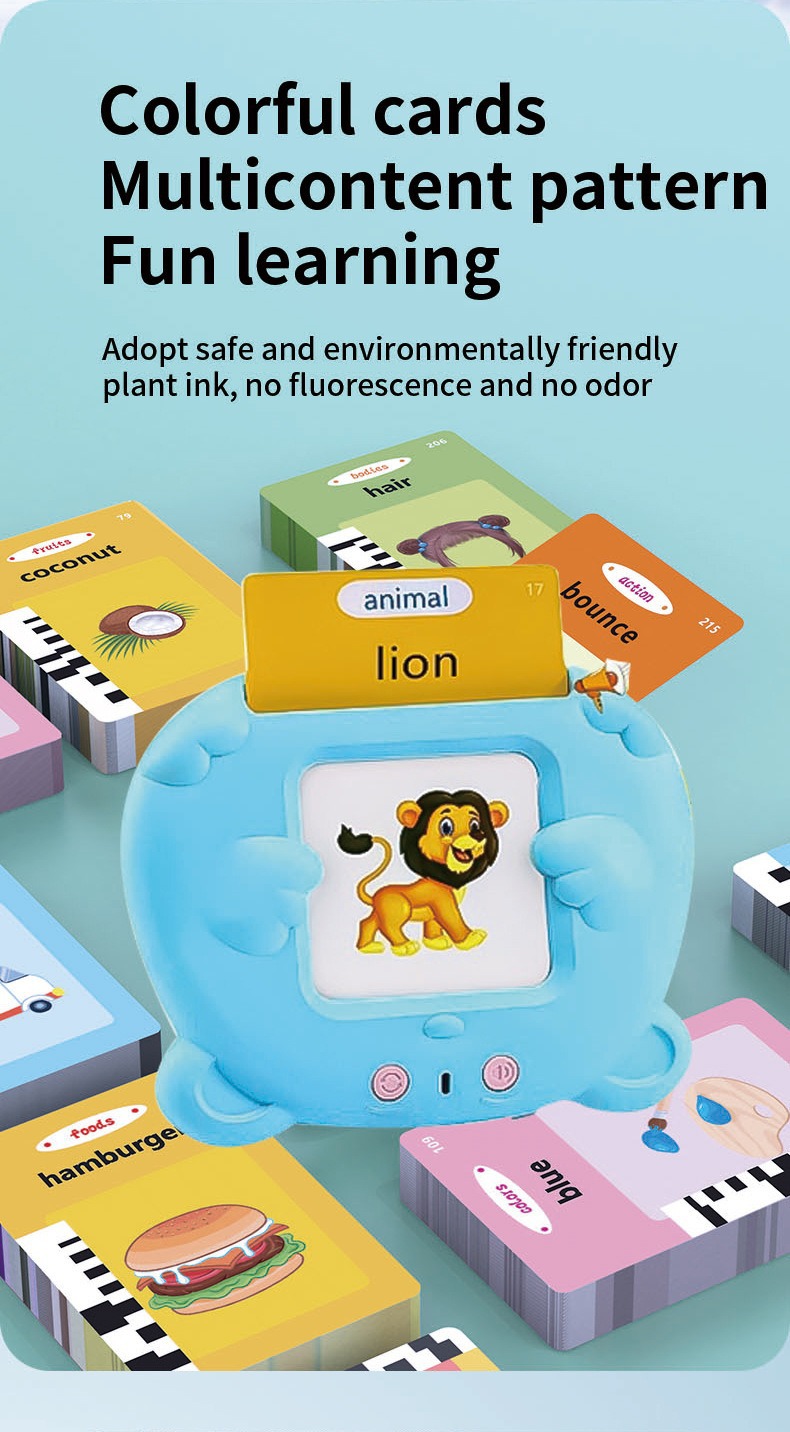 卡片机儿童早教益智插卡儿童0到8岁英文启蒙插卡机熊宝早教卡片机详情11