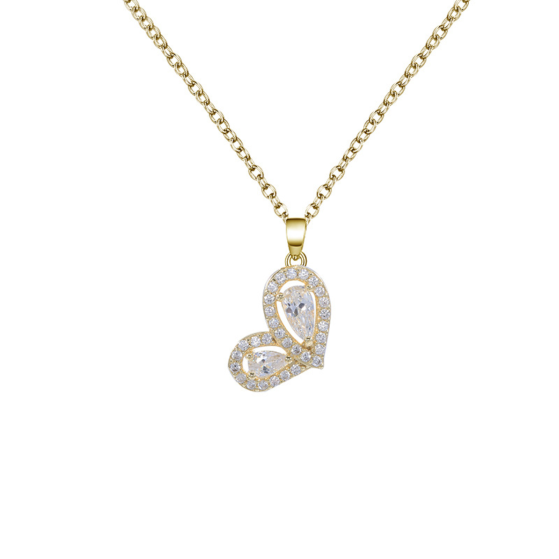 Zhuoheng Zhenxuan s925 Pure Silver Clover Necklace with micro-inlaid zircon, exquisite and compact design, fashionable little dress necklace for women pic 30