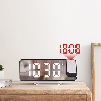 New cross-camera multi-functional clock LED electronic clock, fresh living room wall clock, can be hung or stood up, dual-purpose clock 6650 pic 16