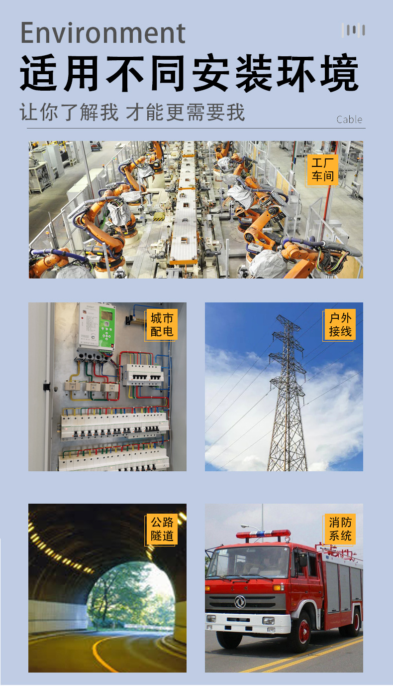 Pearl River Low Smoke zero halogen YJY national standard copper core 2, 3, 4 cores 1016 25 50 square flame-retardant engineering cable pic 9