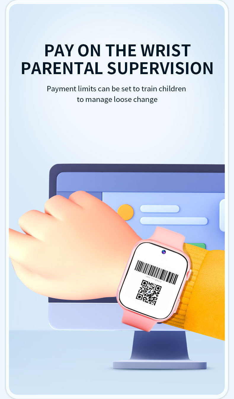 跨境热销儿童智能电话手表防水拍照视频聊天小孩定位可插卡5g学生详情20