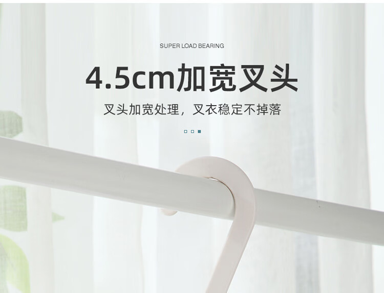 晾衣杆取衣可伸缩调节撑衣衣架【加厚】不锈钢衣叉挑衣杆时尚灰批详情8