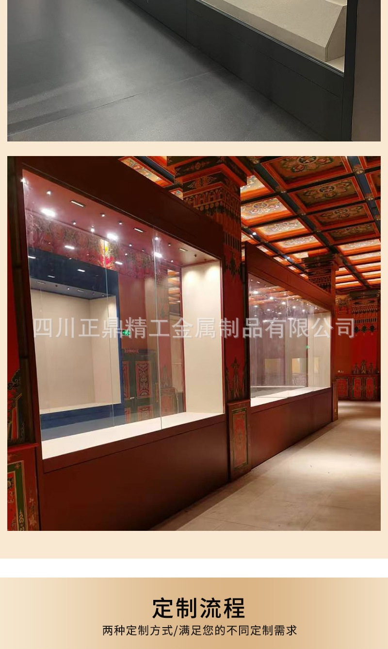 Museum display cabinets, calligraphy and painting, cultural relics, ceramics, constant humidity and constant temperature display cabinets, exhibition hall metal glass wall-mounted cabinets pic 11