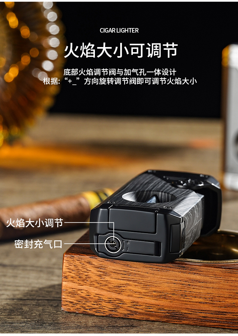 多功能四直冲打火机防风金属机身炫酷打火机高级感打火机网红爆款详情12