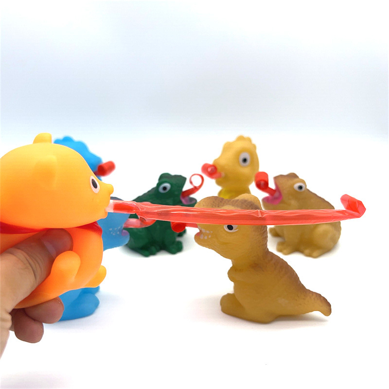 新款发哨声萌宠创意儿童抖音同款青蛙恐龙蛇回弹BB解压玩具吐舌头详情19