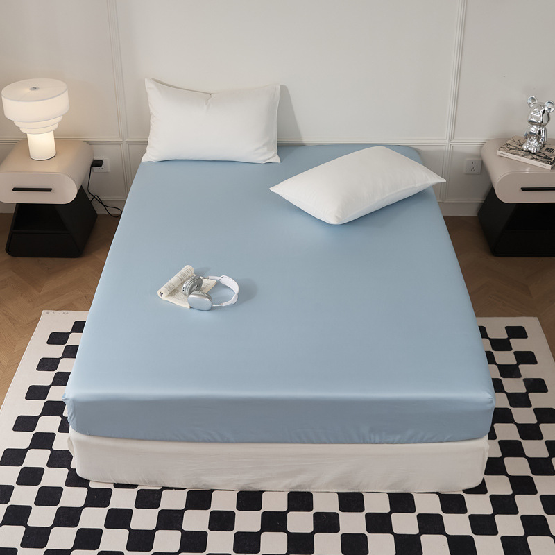 Single-piece quilt cover, pure cotton long-staple cotton bed sheet, bed cap, oversized quilt cover, skin-friendly single and double solid color bedding pic 92