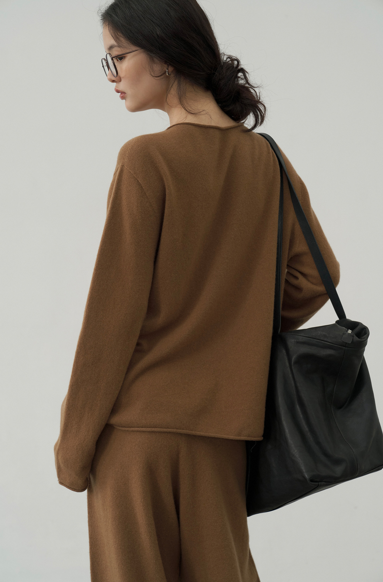 Korean-style seamless one-piece process round-neck pullover cotton and wool sweater, basic base layer for women a1183 in autumn and winter pic 16