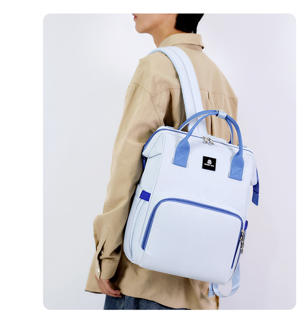 新款妈咪包多功能轻便百搭双肩包带娃外出大容量母婴包孕妈待产包详情36