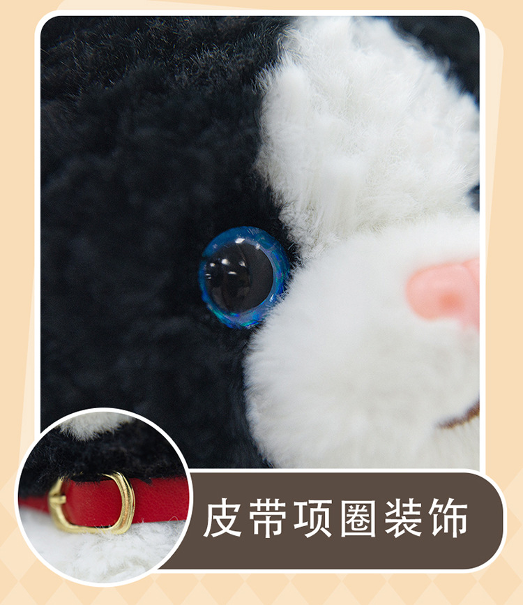 掌中宝德文卷毛猫可爱毛绒玩具玩偶公仔桌面摆件桌垫动物公仔礼物详情3
