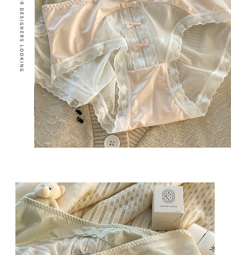 新品大码国风少女系蕾丝纯欲仙气少女中腰内裤棉档包臀三角裤批发详情11