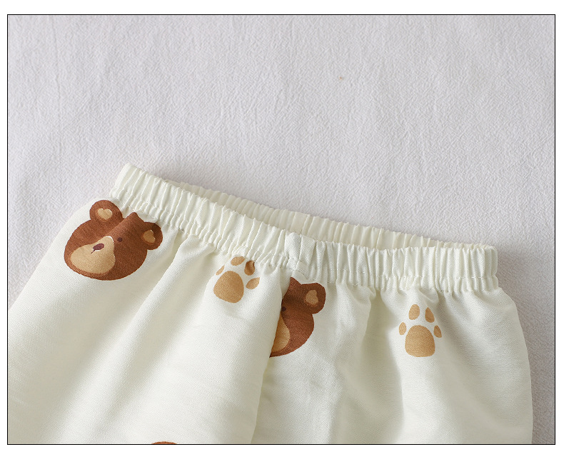 儿童夏季爆款云朵棉薄款家居服套装 男女童中袖空调服中裤休闲睡衣 童装新款详情10