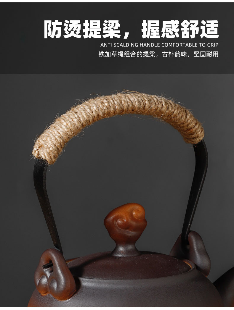 围炉煮茶室内家用器具全套烧烤炉烤火炉子碳炉陶土炭炉烤茶套装详情25