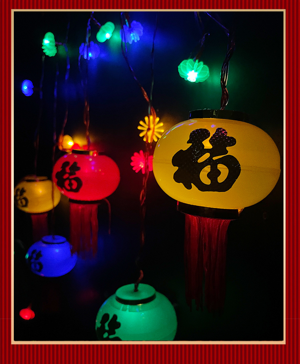 2025 New outdoor camping solar light string, round ball color light string, street vending star light, warm light atmosphere, room installation pic 13